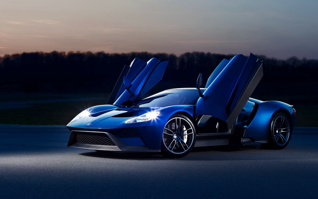 Blue sports car doors open #3 free wallpaper for desktop - medium preview image