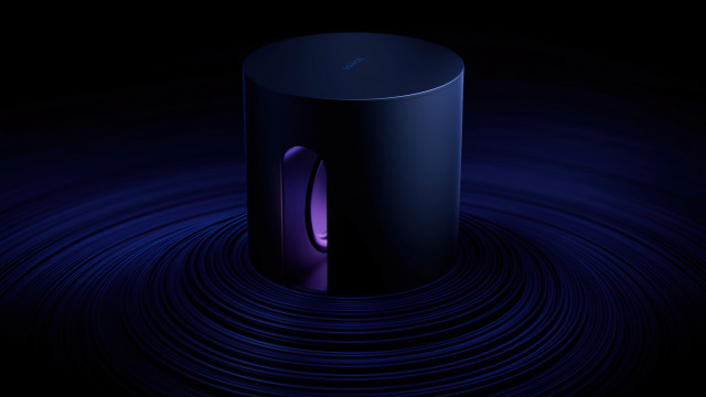 Black purple light pond water free wallpaper for desktop - medium preview image