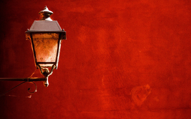 Streetlight red wall red background free wallpaper for desktop - medium preview image