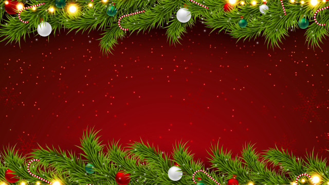 Christmas background ornaments lights reindeer free wallpaper for desktop - medium preview image