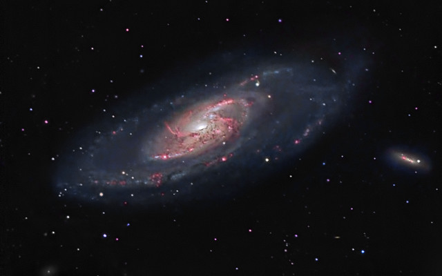 Colorful spiral space starfield galaxy free wallpaper for desktop - medium preview image