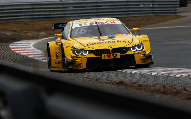 Yellow racecar race track tiltshift free wallpaper for desktop - medium preview image