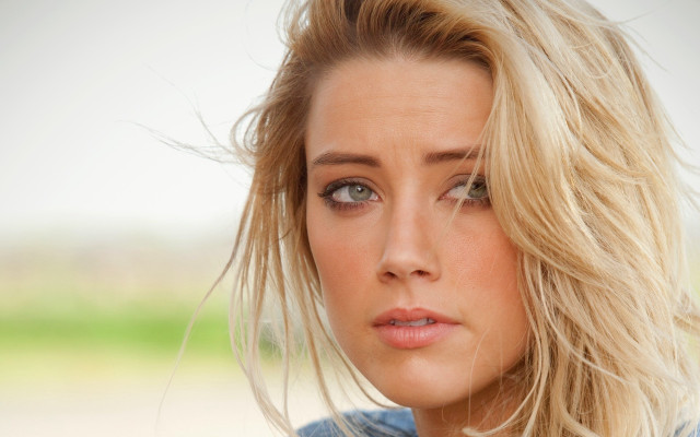 Blonde woman blue eyes portrait #5 free wallpaper for desktop - medium preview image