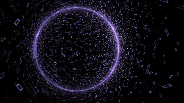 Purple circle musical notes night free wallpaper for desktop - medium preview image