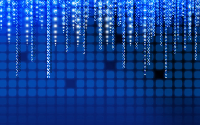 Blue dots lines black white free wallpaper for desktop - medium preview image