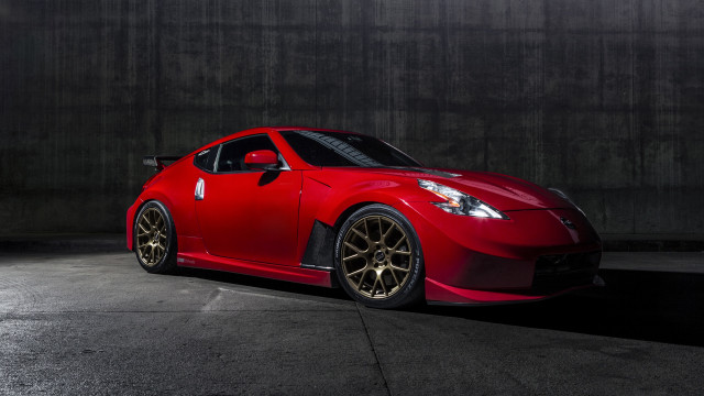 Red sports car dark room #32 free wallpaper for desktop - medium preview image