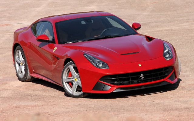 Red sports car parking lot #30 free wallpaper for desktop - medium preview image