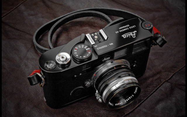 Camera leather strap table black free wallpaper for desktop - medium preview image