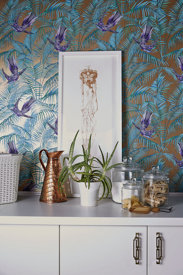 Plant vase dresser wallpaper woman free wallpaper for mobile - medium preview image