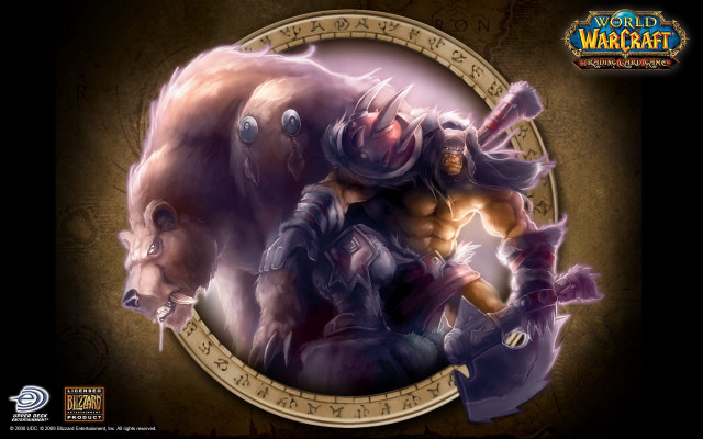 Man armor bear circle banner free wallpaper for desktop - medium preview image