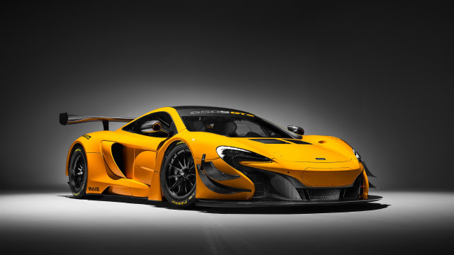 Yellow sports car dark room #23 free wallpaper for desktop - medium preview image