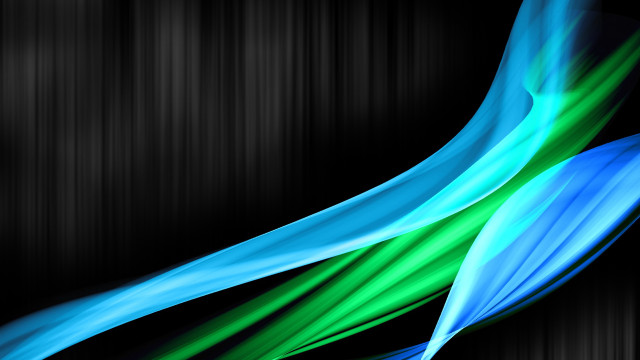 Black background blue green design free wallpaper for desktop - medium preview image