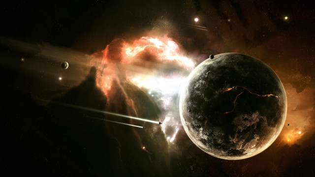 Space planet star aurora milkyway #2 free wallpaper for desktop - medium preview image