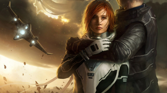 Space ship alien portrait armor free wallpaper for desktop - medium preview image