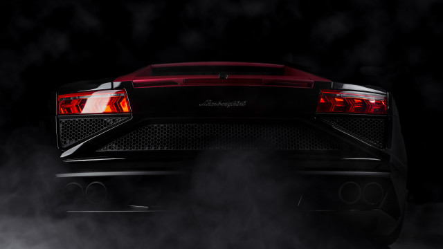 Red sports car smoke tailights free wallpaper for desktop - medium preview image