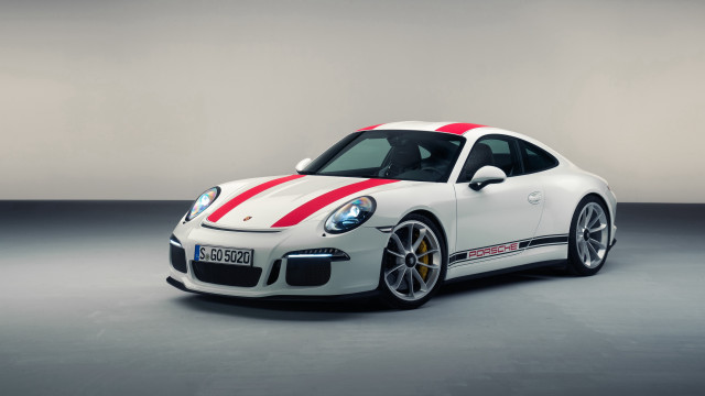 White red porsche studio rendering free wallpaper for desktop - medium preview image