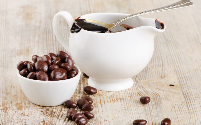 White pitcher coffee bowl beans free wallpaper for desktop - medium preview image
