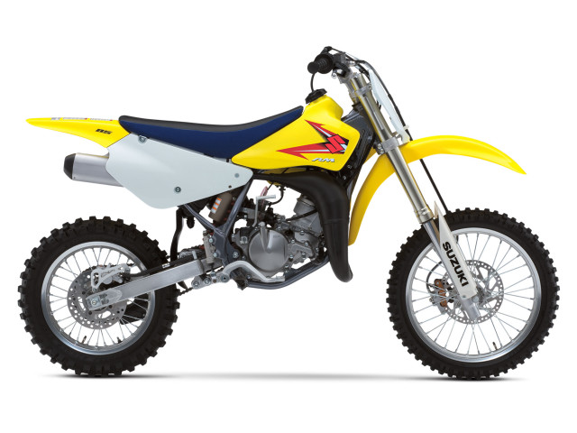 Dirt bike yellow black blue free wallpaper for desktop - medium preview image