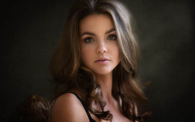 Woman longhair blacktop halfup portrait free wallpaper for desktop - medium preview image