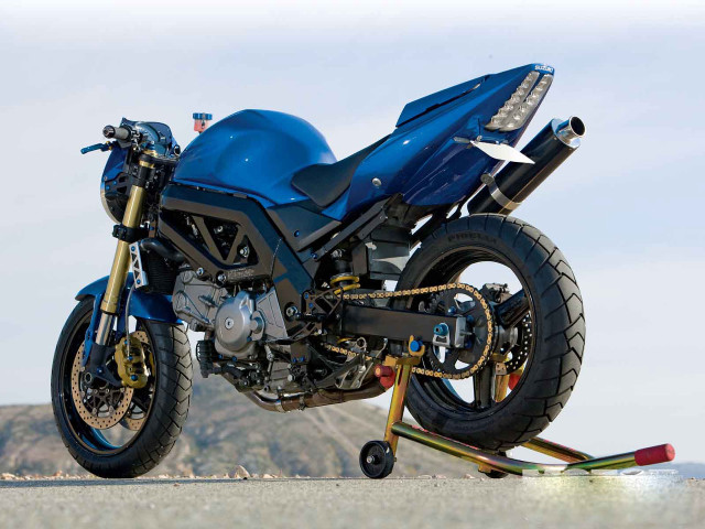 Blue motorcycle trailer road mountain free wallpaper for desktop - medium preview image