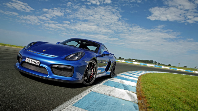Blue sports car race track #3 free wallpaper for desktop - medium preview image