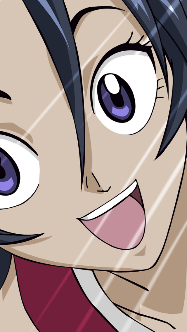 Woman blue eyes red shirt #3 free wallpaper for mobile - medium preview image