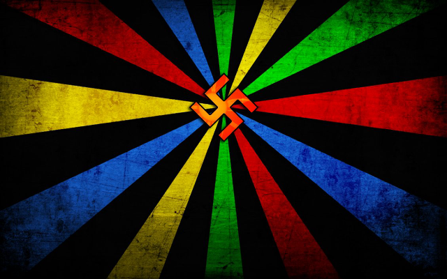 Colorful background cross black background free wallpaper for desktop - medium preview image