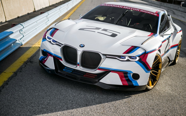 White bmw sports car race free wallpaper for desktop - medium preview image