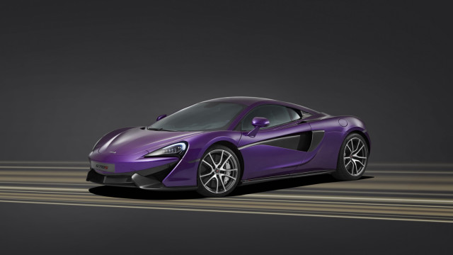Purple sports car dark light free wallpaper for desktop - medium preview image