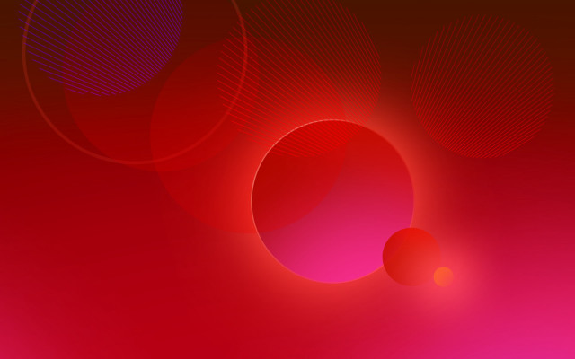 Red circle ball moon sunburst free wallpaper for desktop - medium preview image