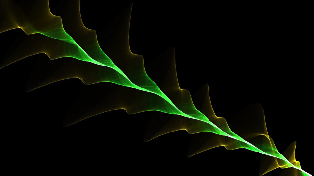 Green plant long leaves generative free wallpaper for desktop - medium preview image