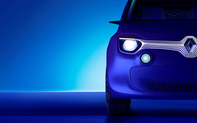 Blue car light headlight blue free wallpaper for desktop - medium preview image