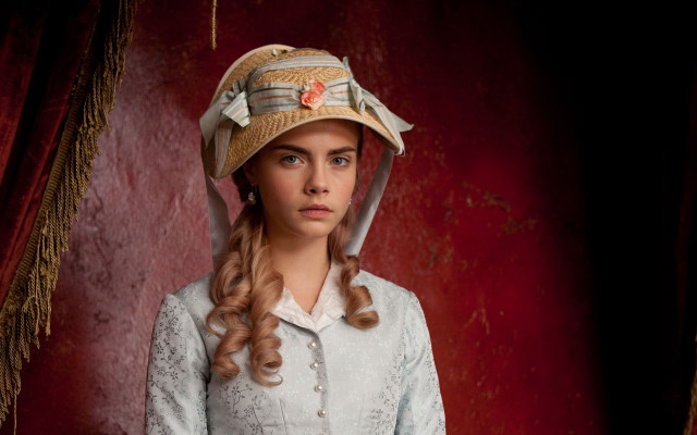 Woman white dress hat braid free wallpaper for desktop - medium preview image