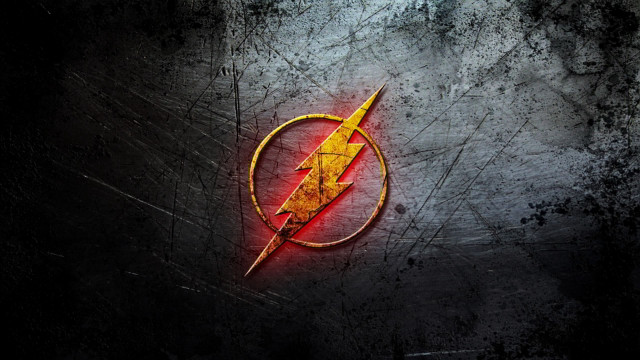Flash logo red arrow night free wallpaper for desktop - medium preview image