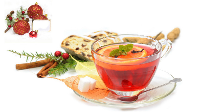 Tea mint cinnamon plate spoon free wallpaper for desktop - medium preview image