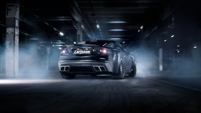 Car tunnel fog exhaust photorealism free wallpaper for desktop - medium preview image