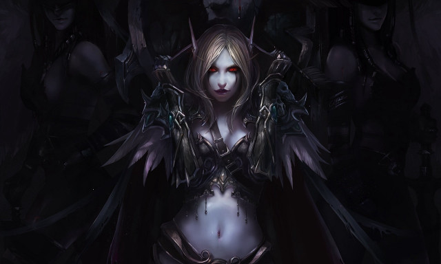 Woman demon costume mask head free wallpaper for desktop - medium preview image