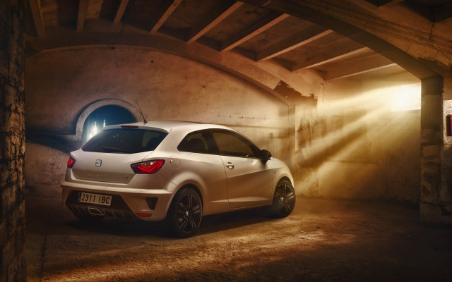 White car tunnel lighting 3d free wallpaper for desktop - medium preview image
