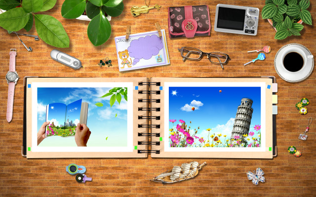 Book opened city pictures person free wallpaper for desktop - medium preview image