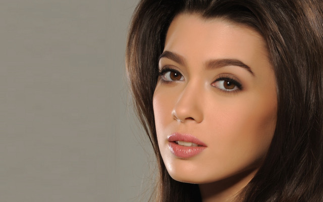 Ayshia taskin long hair nose free wallpaper for desktop - medium preview image