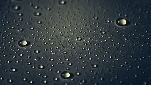 Water droplets macro rain night free wallpaper for desktop - medium preview image