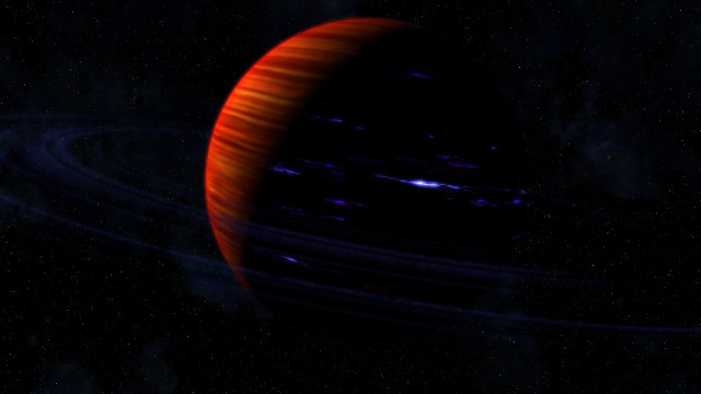 Red blue object stars dark free wallpaper for desktop - medium preview image