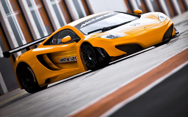Yellow sports car race track #4 free wallpaper for desktop - medium preview image