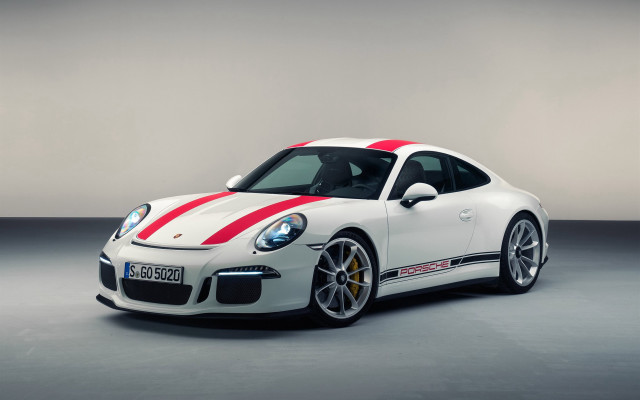 White red sports car studio free wallpaper for desktop - medium preview image