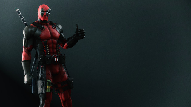 Deadpool gun helmet suit scifi free wallpaper for desktop - medium preview image