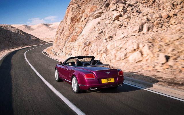 Purple convertible mountain road tilt free wallpaper for desktop - medium preview image