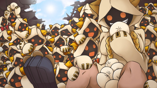 Cartoon characters sitting crowd feet free wallpaper for desktop - medium preview image