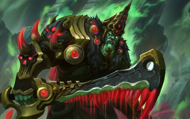 Demonic creature red eyes huge free wallpaper for desktop - medium preview image