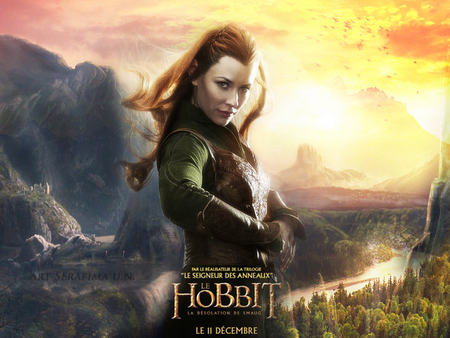 Woman green dress mountain river free wallpaper for desktop - medium preview image