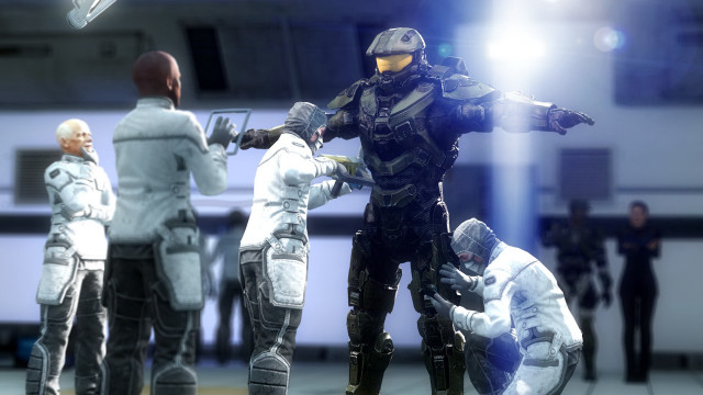 Futuristic suits group armor police free wallpaper for desktop - medium preview image